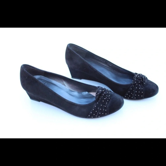 Stuart Weitzman bow wedges - Picture 1 of 8